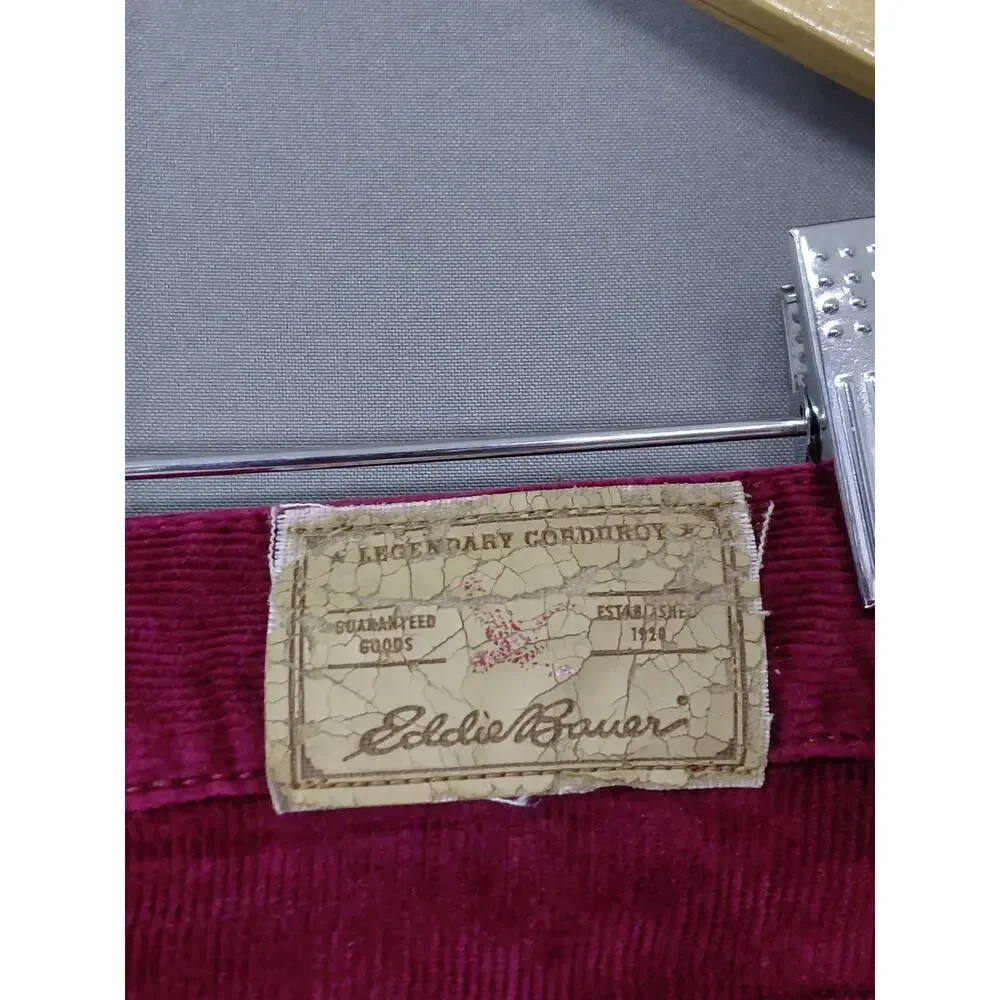 Eddie Bauer Red Stretch Pants Women Size 6 Tall